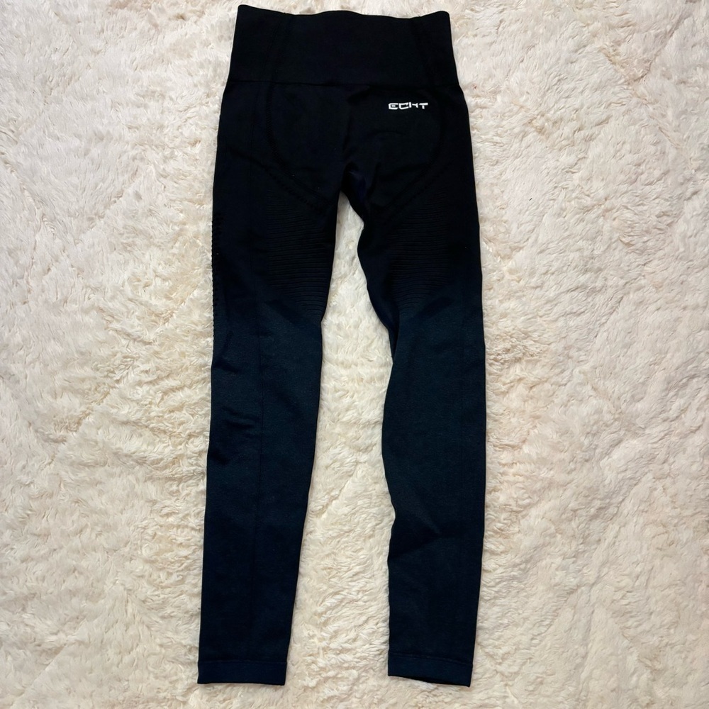 Echt | arise black and blue ombre scuplt leggings